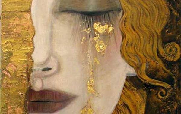 altın gözyaşlarıyla ağlamak