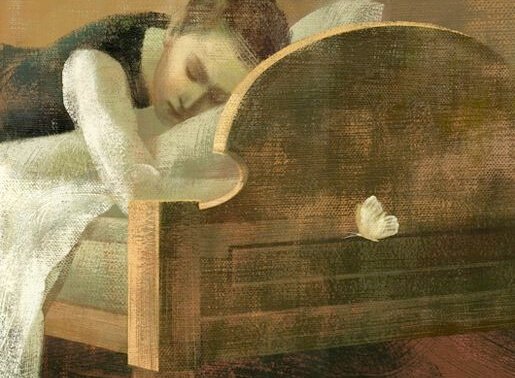 yatakta uyuyan kadın