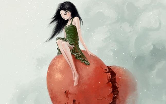 kırık kalp ve kız