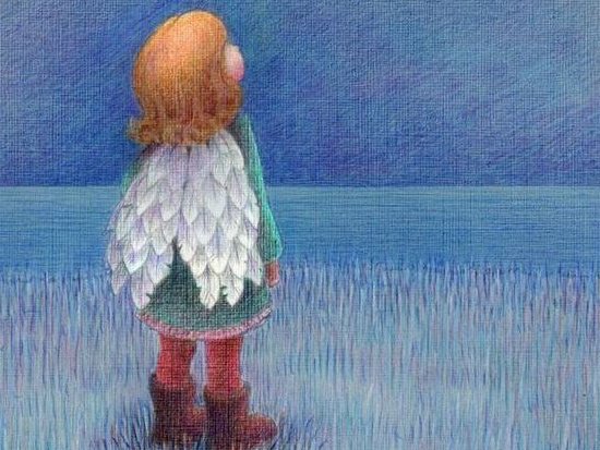 kanatları olan çocuk