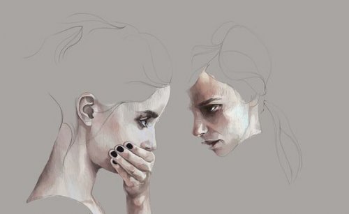 birbirine bakan çizimler