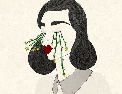 çiçekten kirpikler