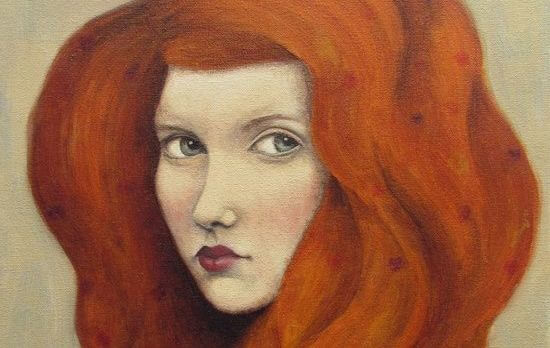 kızıl saçlı kadın
