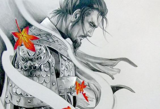 savaşçı ve yapraklar