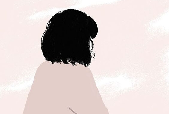 arkası dönük kız