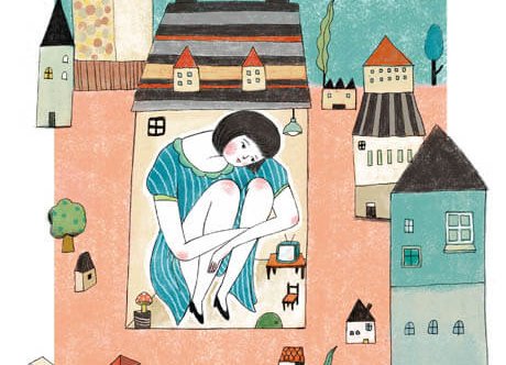 eve sığmayan dev kız