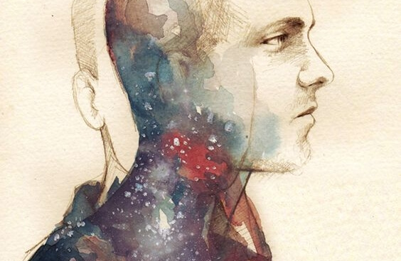 iki yüzlü adamın renkli suratı