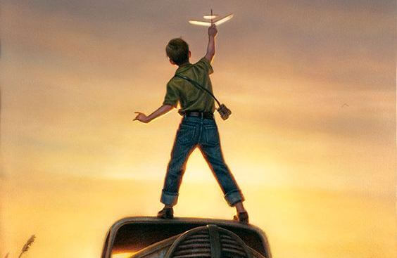 uçak uçuran çocuk