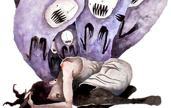 yorgun ve ümitsiz kadın