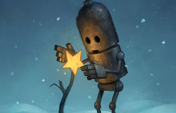 yıldızı tutan robot