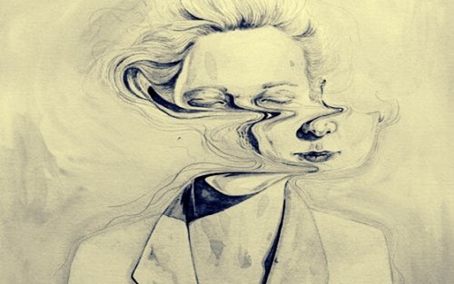 kadının suratı kaymış