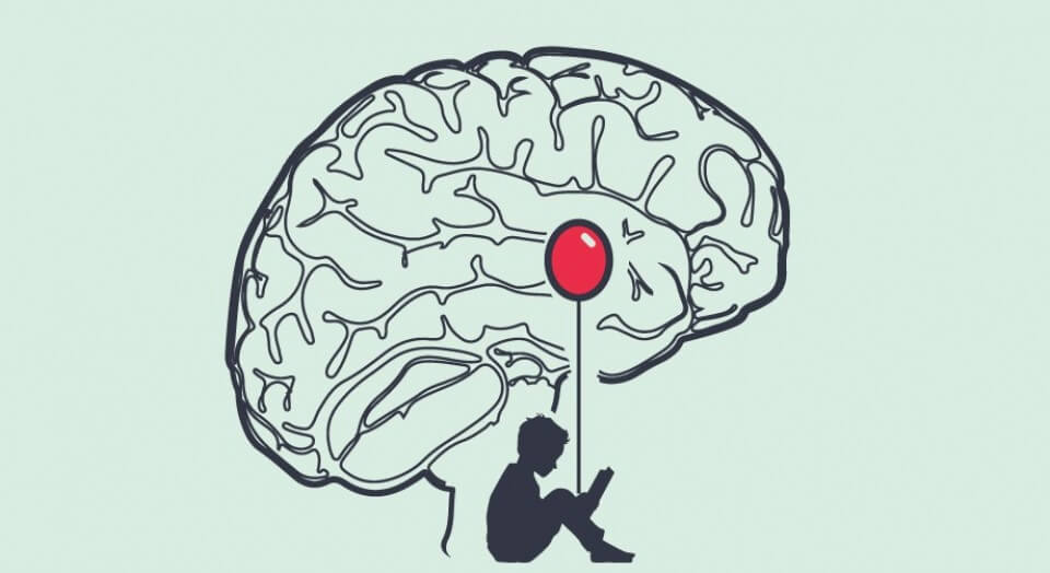 beyinde kırmızı balon