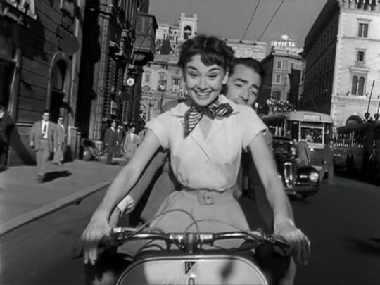 audrey hepburn ve bisiklet