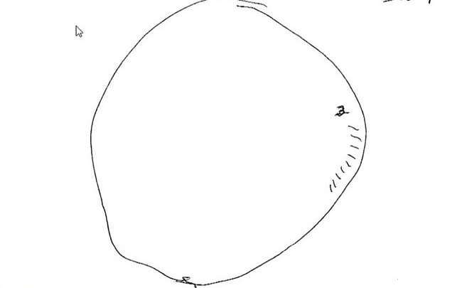 yaşlı kadının saat çizimi