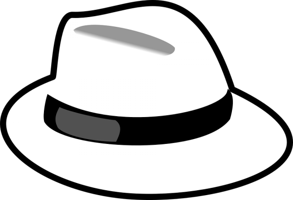 beyaz şapka