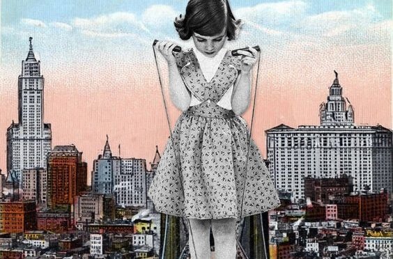 çocuk şehirde ip atlıyor