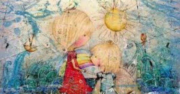 iki çocuk güneşli bir günde