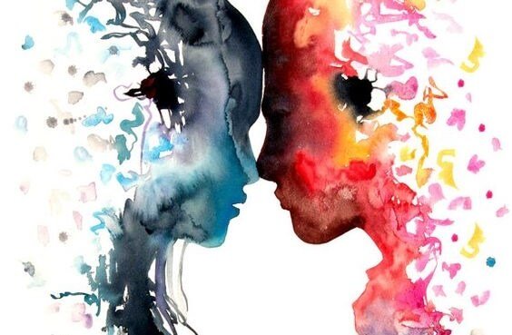 suluboya suratların zıtlığı