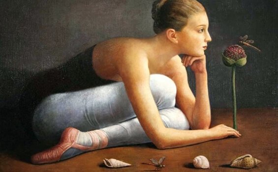 düşünen kız resmi