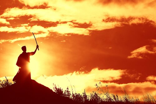 günbatımında samuray