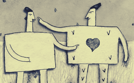 dört köşe sevgili çizimi