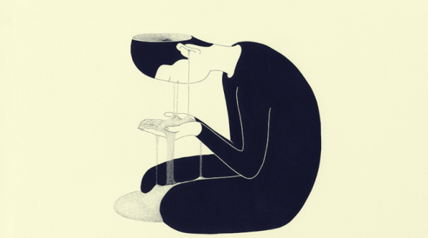 başını kuma koyan adam