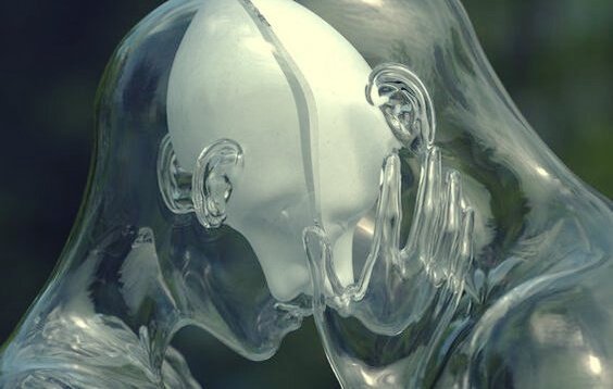 camdan yapılmış çift