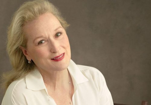 Meryl Streep beyaz tişörtüyle