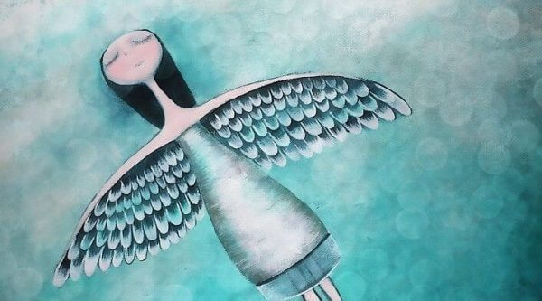 sevilmeye ihtiyacı olan kadın melek uçuyor