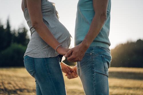 hamile kadın ve eşi