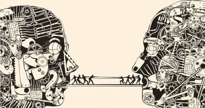 iletişimi temsil eden çizim