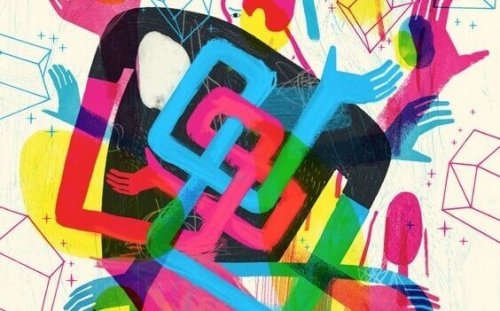 renkli el figürleri