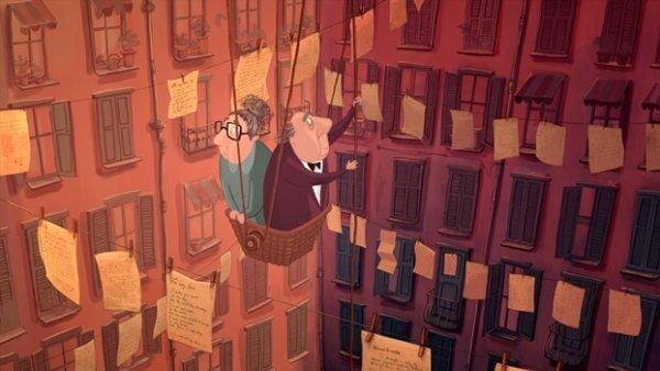 yaşli çift balonda