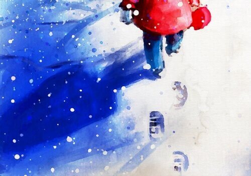 yılbaşında kaleydoskop hediye alan çocuk