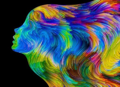 renkli kadın profili