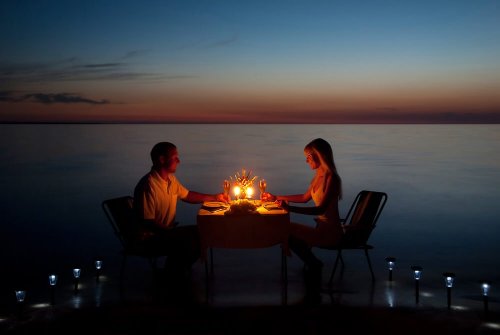 romantik bir yemek