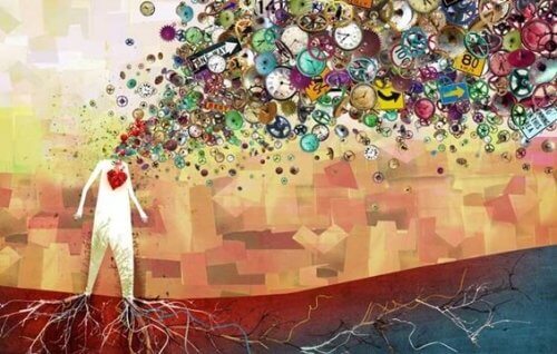 zihni fikirlerle dolu bir insan