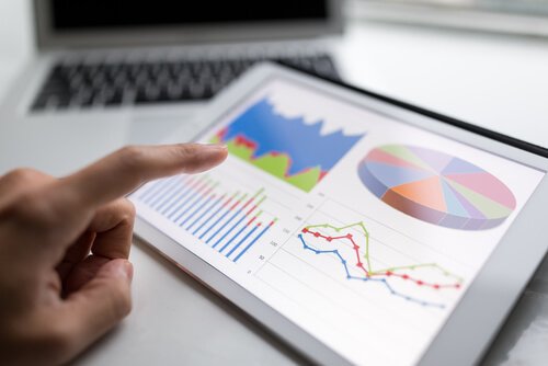 analiz tabloları dolu tablet ekranı