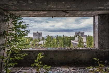 Çernobil yıkıntıları