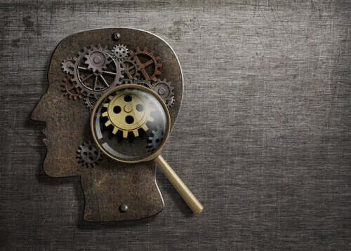 içinde saat çarkları olan insan beyni