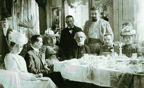 Giuseppe Verdi bir akşam yemeğinde.