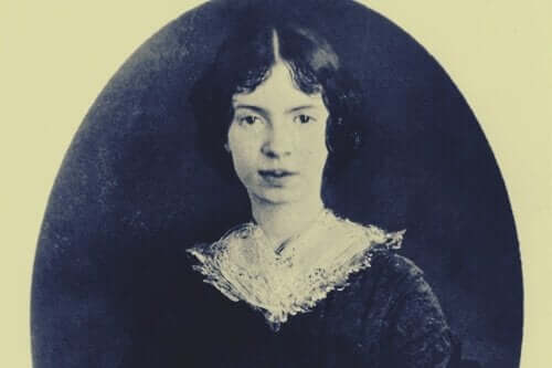 Emily Dickinson'ın gençliğinden bir portre.