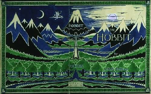 Hobbit kitabının kapağı.
