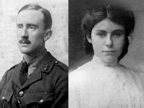 Tolkien ve Edith'in fotoğrafları.
