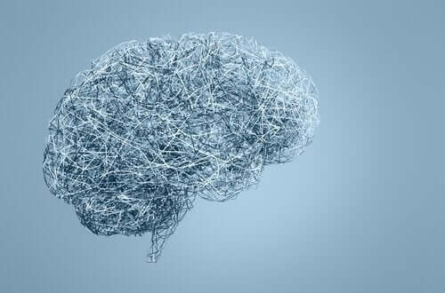 Tellerden yapılmış bir insan beyni.