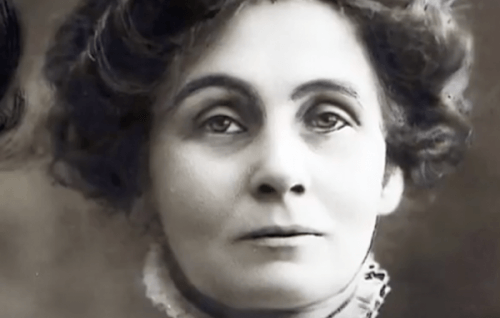 Emmeline Pankhurst'ün gençliğinden bir fotoğraf.