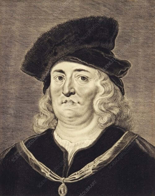 Paracelcus'un kara kalem bir çizimi.