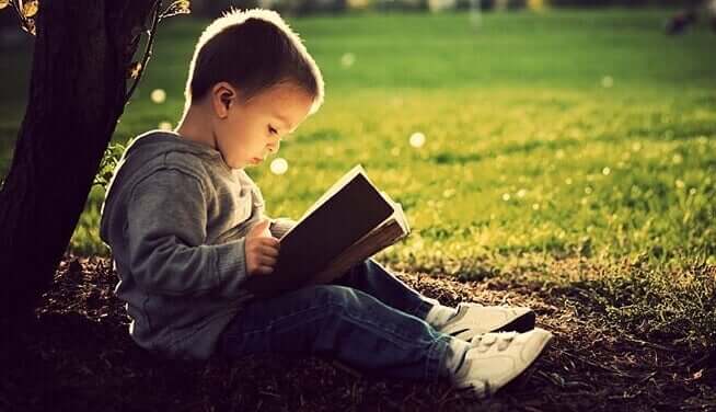 Kitap okuyan çocuk