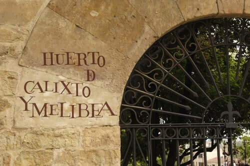 Calisto ve Melibea bahçesine açılan kapı