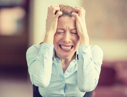 stres içindeki kadın